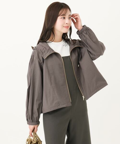 Maison de CINQ / メゾン ドゥ サンク その他アウター | 【小さいサイズ】フーデットライトブルゾン/洗える | 詳細4