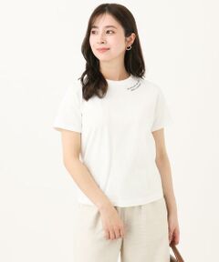 Maison de CINQ / メゾン ドゥ サンク カットソー | 【小さいサイズ】刺繍ロゴTシャツ/接触冷感/UVカット/洗える