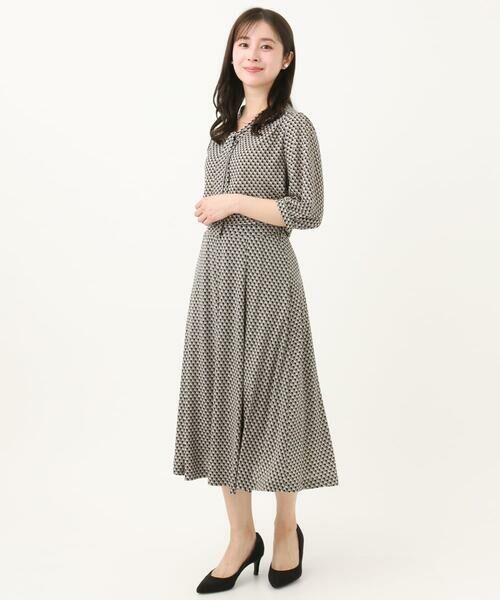 Maison de CINQ / メゾン ドゥ サンク カットソー | 【小さいサイズ】幾何柄ボウタイジャージーカットソー/洗える/セットアップ対応 | 詳細24