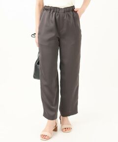 Maison de CINQ / メゾン ドゥ サンク チノ・ワークパンツ | 【小さいサイズ】リラックスサテンテーパードパンツ/洗える