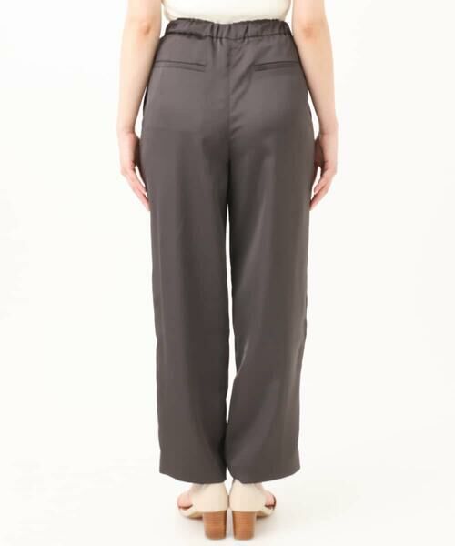 Maison de CINQ / メゾン ドゥ サンク チノ・ワークパンツ | 【小さいサイズ】リラックスサテンテーパードパンツ/洗える | 詳細19