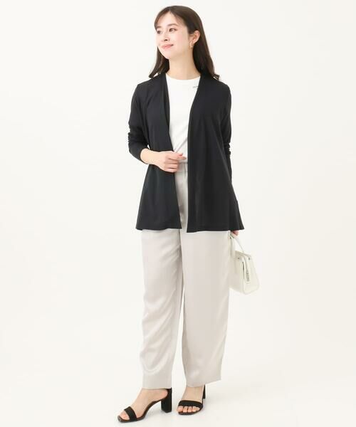 Maison de CINQ / メゾン ドゥ サンク チノ・ワークパンツ | 【小さいサイズ】リラックスサテンテーパードパンツ/洗える | 詳細2