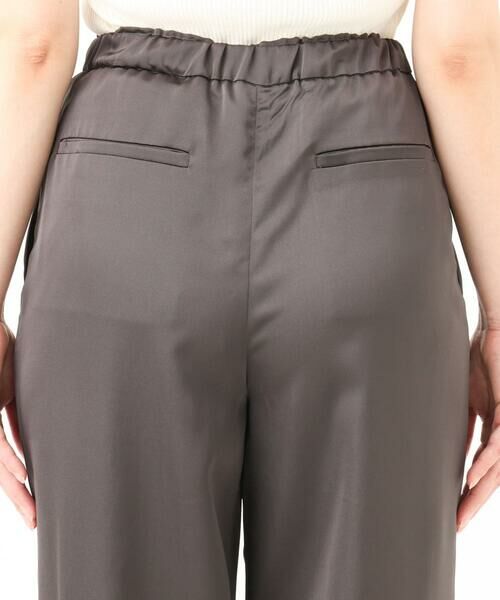 Maison de CINQ / メゾン ドゥ サンク チノ・ワークパンツ | 【小さいサイズ】リラックスサテンテーパードパンツ/洗える | 詳細20