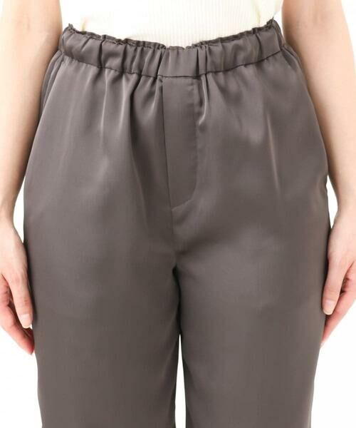 Maison de CINQ / メゾン ドゥ サンク チノ・ワークパンツ | 【小さいサイズ】リラックスサテンテーパードパンツ/洗える | 詳細21