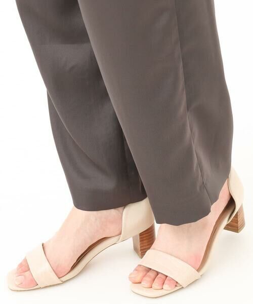 Maison de CINQ / メゾン ドゥ サンク チノ・ワークパンツ | 【小さいサイズ】リラックスサテンテーパードパンツ/洗える | 詳細23