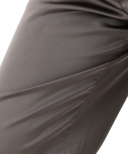 Maison de CINQ / メゾン ドゥ サンク チノ・ワークパンツ | 【小さいサイズ】リラックスサテンテーパードパンツ/洗える | 詳細25