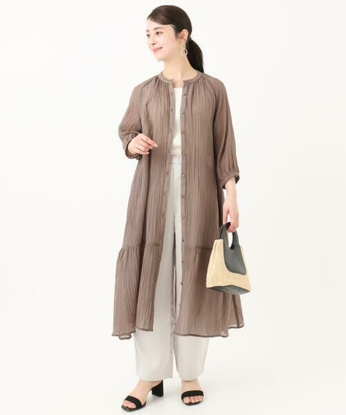 Maison de CINQ / メゾン ドゥ サンク チノ・ワークパンツ | 【小さいサイズ】リラックスサテンテーパードパンツ/洗える | 詳細7