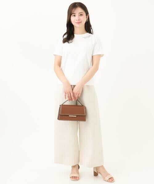 Maison de CINQ / メゾン ドゥ サンク チノ・ワークパンツ | 【小さいサイズ】リネン混イージーワイドパンツ/洗える/セットアップ対応 | 詳細15