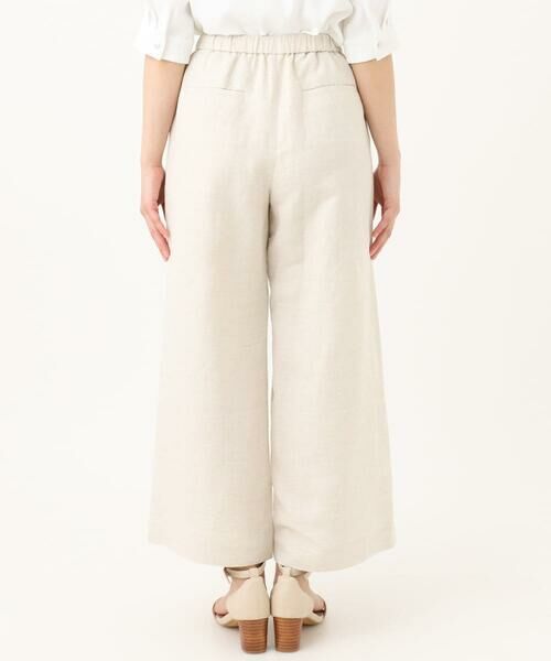 Maison de CINQ / メゾン ドゥ サンク チノ・ワークパンツ | 【小さいサイズ】リネン混イージーワイドパンツ/洗える/セットアップ対応 | 詳細5