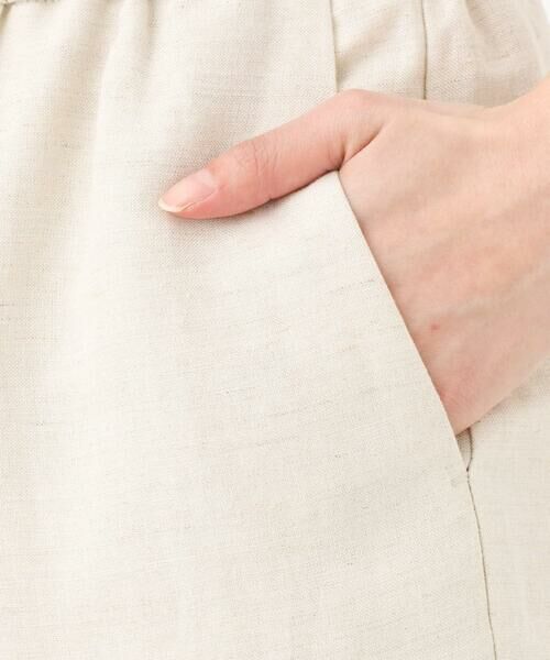 Maison de CINQ / メゾン ドゥ サンク チノ・ワークパンツ | 【小さいサイズ】リネン混イージーワイドパンツ/洗える/セットアップ対応 | 詳細8