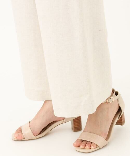 Maison de CINQ / メゾン ドゥ サンク チノ・ワークパンツ | 【小さいサイズ】リネン混イージーワイドパンツ/洗える/セットアップ対応 | 詳細9