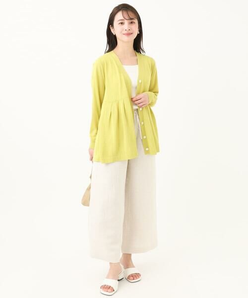 Maison de CINQ / メゾン ドゥ サンク カーディガン・ボレロ | 【小さいサイズ】ペプラムデザインVネックニットカーディガン/接触冷感/UVカット/洗える | 詳細19