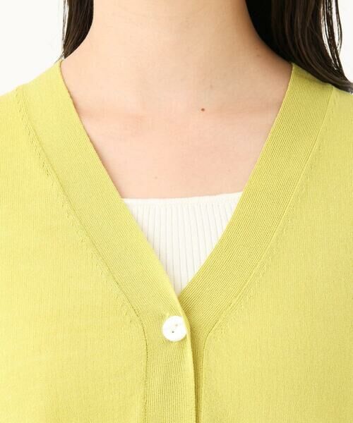 Maison de CINQ / メゾン ドゥ サンク カーディガン・ボレロ | 【小さいサイズ】ペプラムデザインVネックニットカーディガン/接触冷感/UVカット/洗える | 詳細6