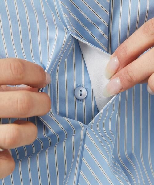 Maison de CINQ / メゾン ドゥ サンク シャツ・ブラウス | [小さいサイズ]ビックシルエットストライプシャツ(セットアップ対応) | 詳細13