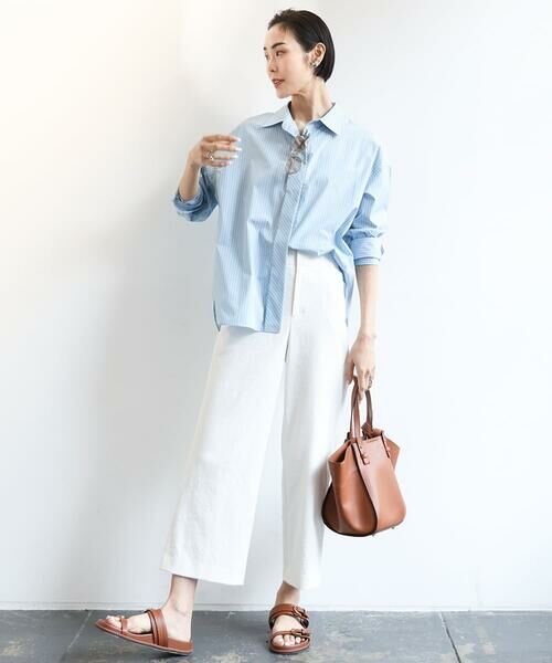 Maison de CINQ / メゾン ドゥ サンク シャツ・ブラウス | [小さいサイズ]ビックシルエットストライプシャツ(セットアップ対応) | 詳細14