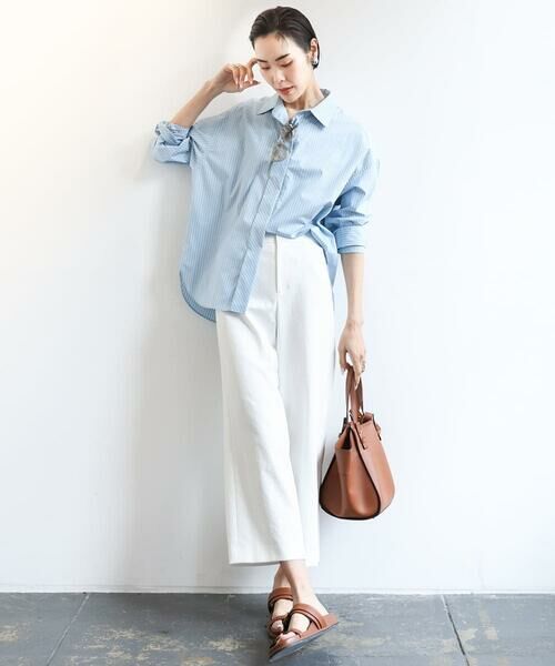 Maison de CINQ / メゾン ドゥ サンク シャツ・ブラウス | [小さいサイズ]ビックシルエットストライプシャツ(セットアップ対応) | 詳細15