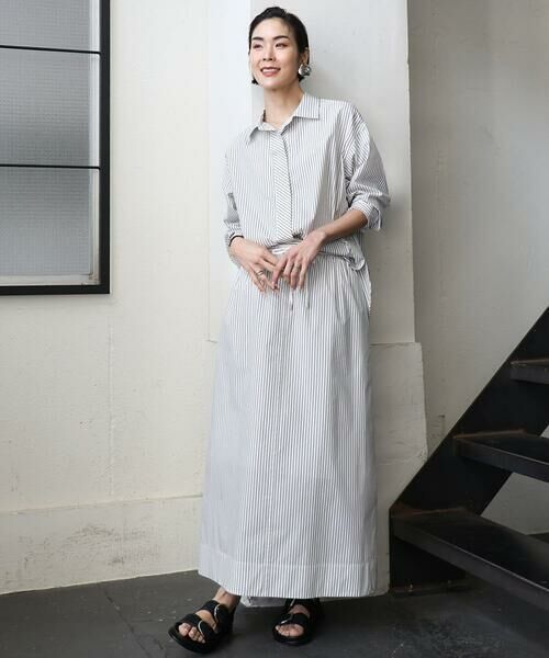 Maison de CINQ / メゾン ドゥ サンク シャツ・ブラウス | [小さいサイズ]ビックシルエットストライプシャツ(セットアップ対応) | 詳細21