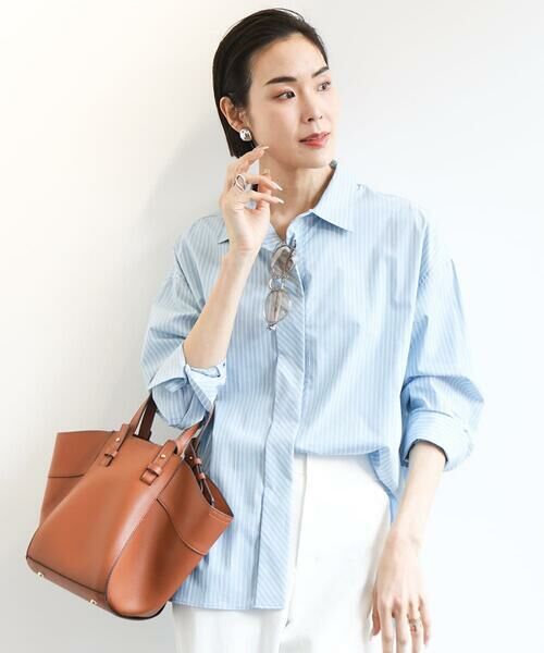 Maison de CINQ / メゾン ドゥ サンク シャツ・ブラウス | [小さいサイズ]ビックシルエットストライプシャツ(セットアップ対応) | 詳細3