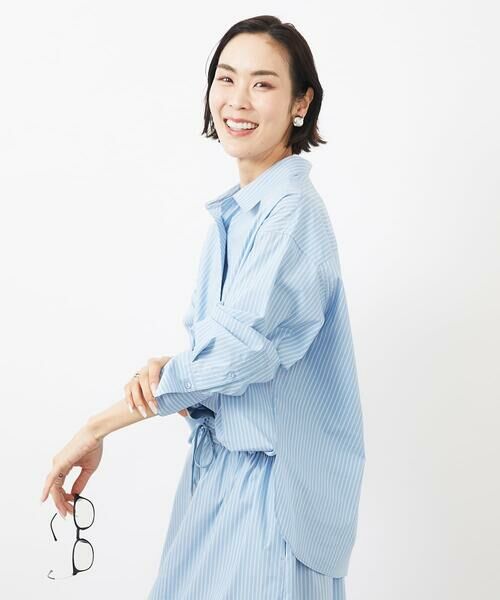 Maison de CINQ / メゾン ドゥ サンク シャツ・ブラウス | [小さいサイズ]ビックシルエットストライプシャツ(セットアップ対応) | 詳細4