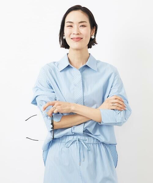 Maison de CINQ / メゾン ドゥ サンク シャツ・ブラウス | [小さいサイズ]ビックシルエットストライプシャツ(セットアップ対応) | 詳細5