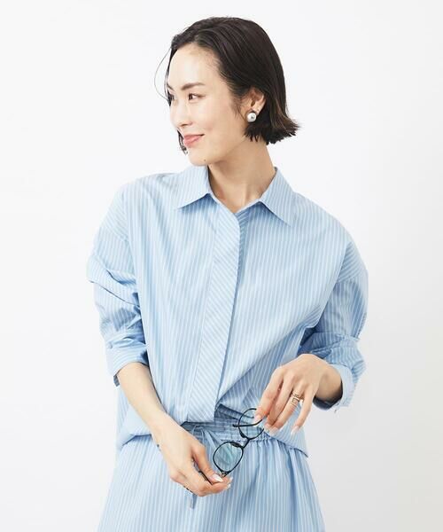 Maison de CINQ / メゾン ドゥ サンク シャツ・ブラウス | [小さいサイズ]ビックシルエットストライプシャツ(セットアップ対応) | 詳細6