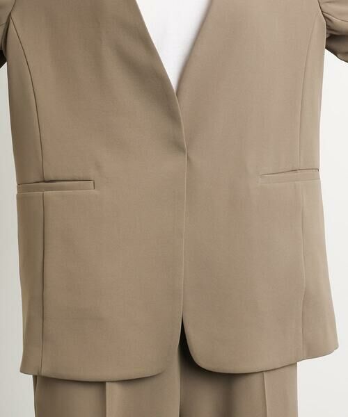 Maison de CINQ / メゾン ドゥ サンク ノーカラージャケット | [小さいサイズ]ノーカラージャケット(接触冷感/セットアップ対応) | 詳細10