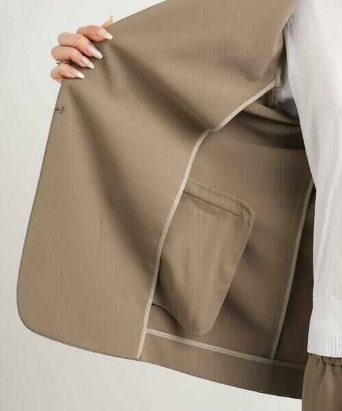 Maison de CINQ / メゾン ドゥ サンク ノーカラージャケット | [小さいサイズ]ノーカラージャケット(接触冷感/セットアップ対応) | 詳細13