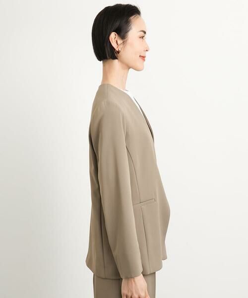 Maison de CINQ / メゾン ドゥ サンク ノーカラージャケット | [小さいサイズ]ノーカラージャケット(接触冷感/セットアップ対応) | 詳細5