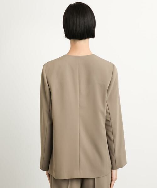 Maison de CINQ / メゾン ドゥ サンク ノーカラージャケット | [小さいサイズ]ノーカラージャケット(接触冷感/セットアップ対応) | 詳細6