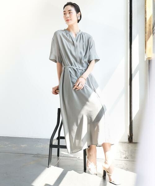 Maison de CINQ / メゾン ドゥ サンク ロング・マキシ丈ワンピース | [小さいサイズ]3WAYロングシャツワンピース | 詳細16