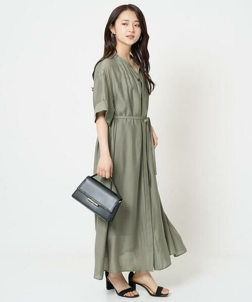 Maison de CINQ / メゾン ドゥ サンク ロング・マキシ丈ワンピース | [小さいサイズ]3WAYロングシャツワンピース | 詳細21