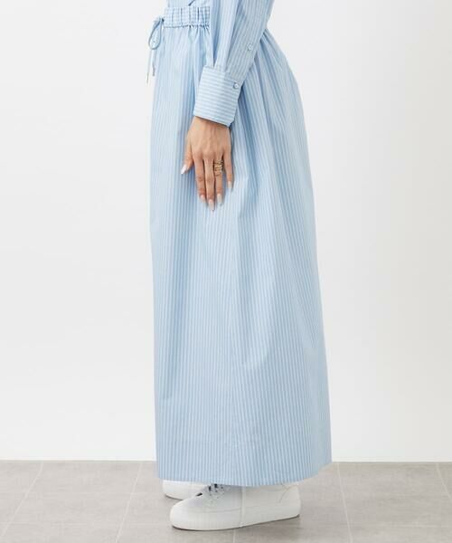 Maison de CINQ / メゾン ドゥ サンク ロング・マキシ丈スカート | [小さいサイズ]ストライプストレートスカート(セットアップ対応) | 詳細6