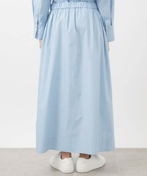 Maison de CINQ / メゾン ドゥ サンク ロング・マキシ丈スカート | [小さいサイズ]ストライプストレートスカート(セットアップ対応) | 詳細7
