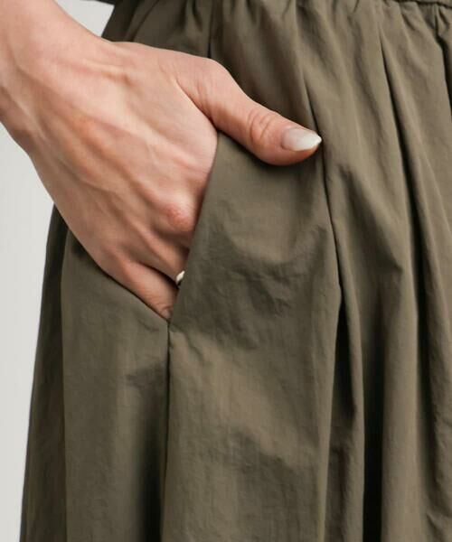 Maison de CINQ / メゾン ドゥ サンク ロング・マキシ丈スカート | [小さいサイズ]スピンドルギャザースカート 無地(ドライタッチ/セットアップ対応) | 詳細10