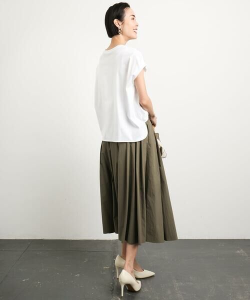 Maison de CINQ / メゾン ドゥ サンク ロング・マキシ丈スカート | [小さいサイズ]スピンドルギャザースカート 無地(ドライタッチ/セットアップ対応) | 詳細19