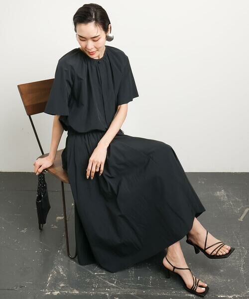 Maison de CINQ / メゾン ドゥ サンク ロング・マキシ丈スカート | [小さいサイズ]スピンドルギャザースカート 無地(ドライタッチ/セットアップ対応) | 詳細28