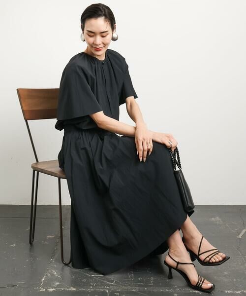Maison de CINQ / メゾン ドゥ サンク ロング・マキシ丈スカート | [小さいサイズ]スピンドルギャザースカート 無地(ドライタッチ/セットアップ対応) | 詳細29