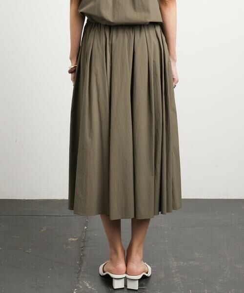 Maison de CINQ / メゾン ドゥ サンク ロング・マキシ丈スカート | [小さいサイズ]スピンドルギャザースカート 無地(ドライタッチ/セットアップ対応) | 詳細8
