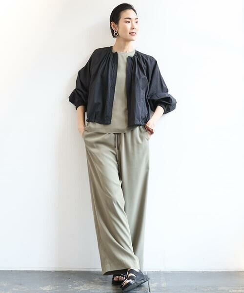 Maison de CINQ / メゾン ドゥ サンク その他アウター | [小さいサイズ]シアーノーカラーブルゾン | 詳細20