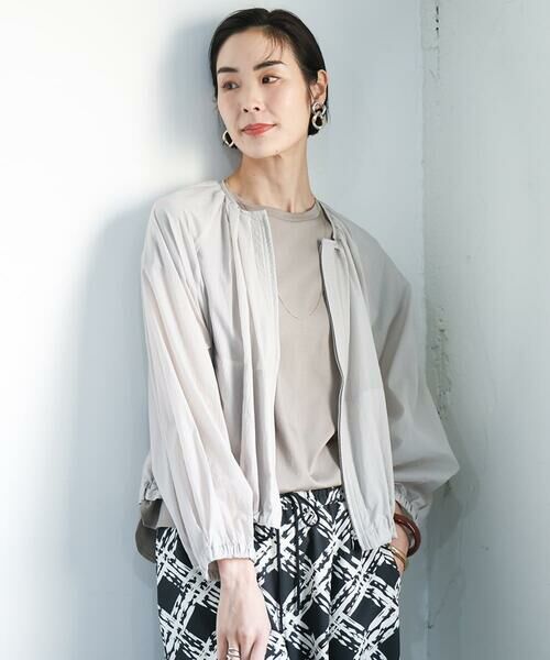 Maison de CINQ / メゾン ドゥ サンク その他アウター | [小さいサイズ]シアーノーカラーブルゾン | 詳細4