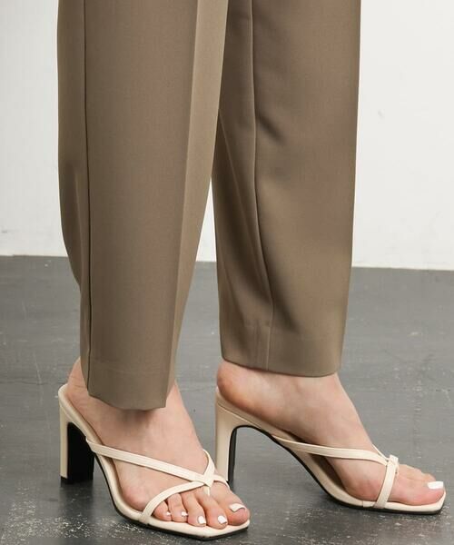 Maison de CINQ / メゾン ドゥ サンク チノ・ワークパンツ | [小さいサイズ]テーパードコージーパンツ(接触冷感/セットアップ対応) | 詳細10