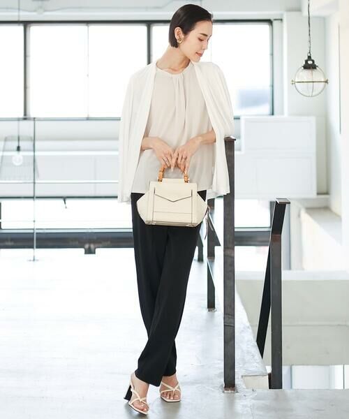 Maison de CINQ / メゾン ドゥ サンク チノ・ワークパンツ | [小さいサイズ]テーパードコージーパンツ(接触冷感/セットアップ対応) | 詳細13