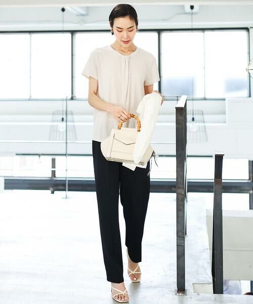 Maison de CINQ / メゾン ドゥ サンク チノ・ワークパンツ | [小さいサイズ]テーパードコージーパンツ(接触冷感/セットアップ対応) | 詳細17