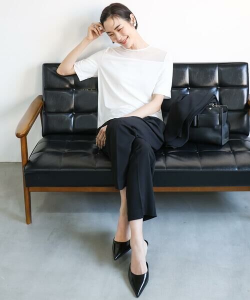 Maison de CINQ / メゾン ドゥ サンク チノ・ワークパンツ | [小さいサイズ]テーパードコージーパンツ(接触冷感/セットアップ対応) | 詳細19