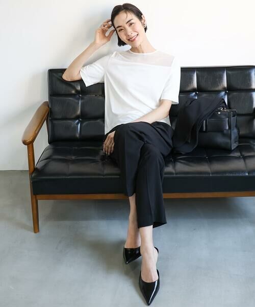 Maison de CINQ / メゾン ドゥ サンク チノ・ワークパンツ | [小さいサイズ]テーパードコージーパンツ(接触冷感/セットアップ対応) | 詳細20