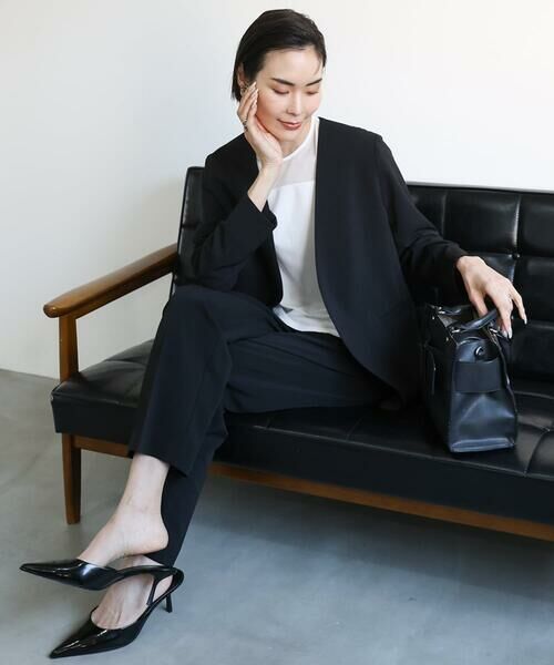 Maison de CINQ / メゾン ドゥ サンク チノ・ワークパンツ | [小さいサイズ]テーパードコージーパンツ(接触冷感/セットアップ対応) | 詳細21