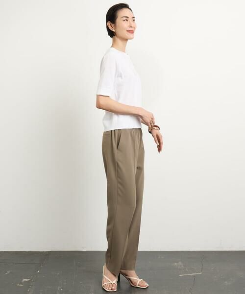 Maison de CINQ / メゾン ドゥ サンク チノ・ワークパンツ | [小さいサイズ]テーパードコージーパンツ(接触冷感/セットアップ対応) | 詳細26