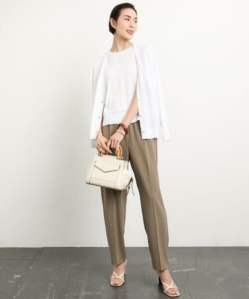 Maison de CINQ / メゾン ドゥ サンク チノ・ワークパンツ | [小さいサイズ]テーパードコージーパンツ(接触冷感/セットアップ対応) | 詳細28