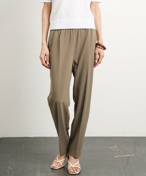 Maison de CINQ / メゾン ドゥ サンク チノ・ワークパンツ | [小さいサイズ]テーパードコージーパンツ(接触冷感/セットアップ対応) | 詳細3