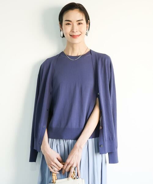 Maison de CINQ / メゾン ドゥ サンク カーディガン・ボレロ | [小さいサイズ]Vネックニットカーディガン(アンサンブル対応) | 詳細1